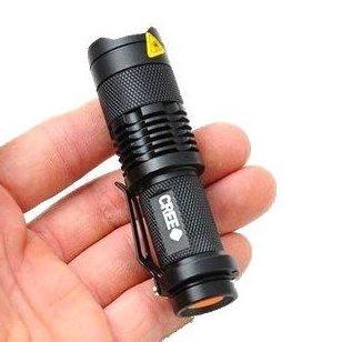 Zoomable mini Tactical Flashlight Waterproof LED Torch with 5W Power USB Rechargeable Lithium Battery Outdoor Emergency Use