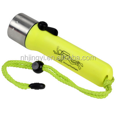 waterproof IP68 high bright T6 AA battery good quality diving led flashlight