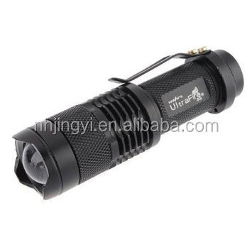 aluminum 300lm Adjustable Focus Zoomable Light Mini Flashlights LED Flashlight