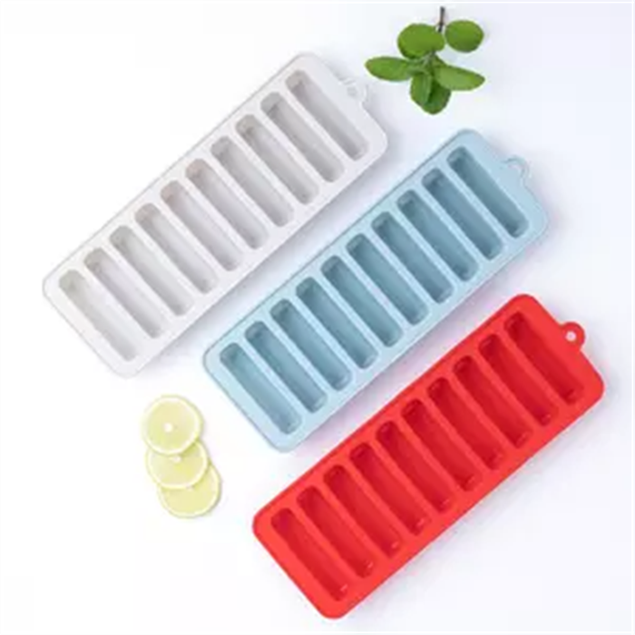 Custom Silicone Ice Tube Making Trays Ice Cube Sticks Molds Water Bottles Bottled Soda for Small Mouth Sport Customized 10pcs