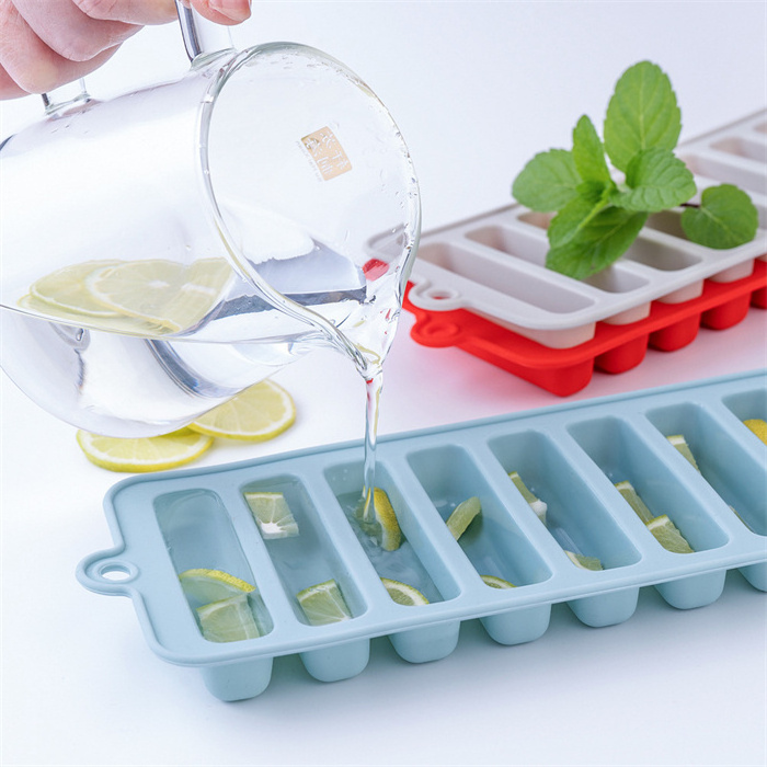 Custom Silicone Ice Tube Making Trays Ice Cube Sticks Molds Water Bottles Bottled Soda for Small Mouth Sport Customized 10pcs