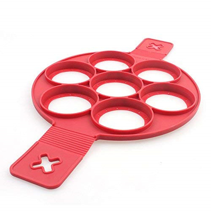 Silicone Nonstick Pancake Cooking Tool Egg Ring Maker Cheese Cooker Pan Flip Mold