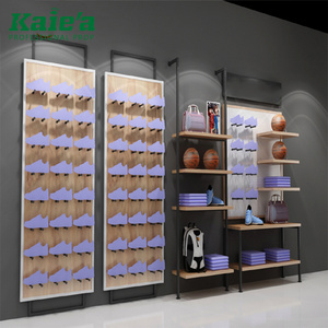 High quality sports sneakers equipment display rack wall shelf display stand for sport shoe shop