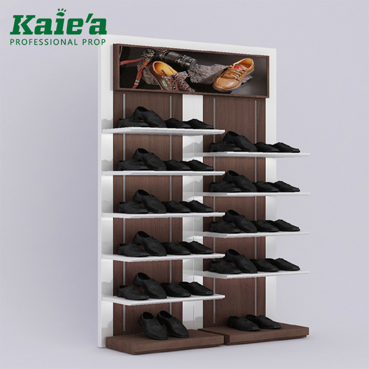 High quality sports sneakers equipment display rack wall shelf display stand for sport shoe shop