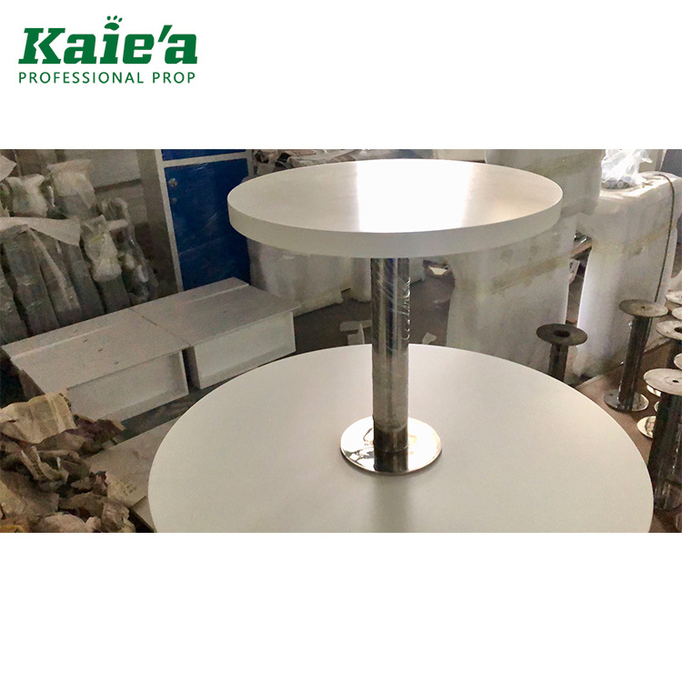 Branded 3 layer Store round shoe Display Table For Shoe Table Displays