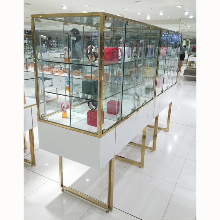 Portable jewelry display cases for trade shows luxury jewellery shop jewelry kiosk