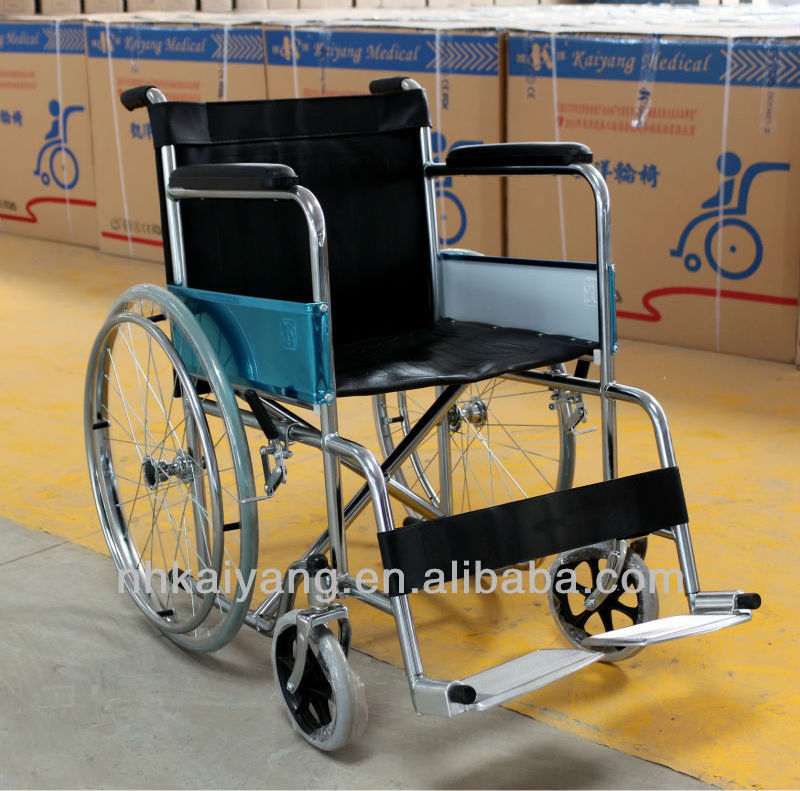 Kaiyang wheelchair wholesale KY809 Top sell wheel chair cheap price foldable wheelchair Economy steel manual standard wheelchair