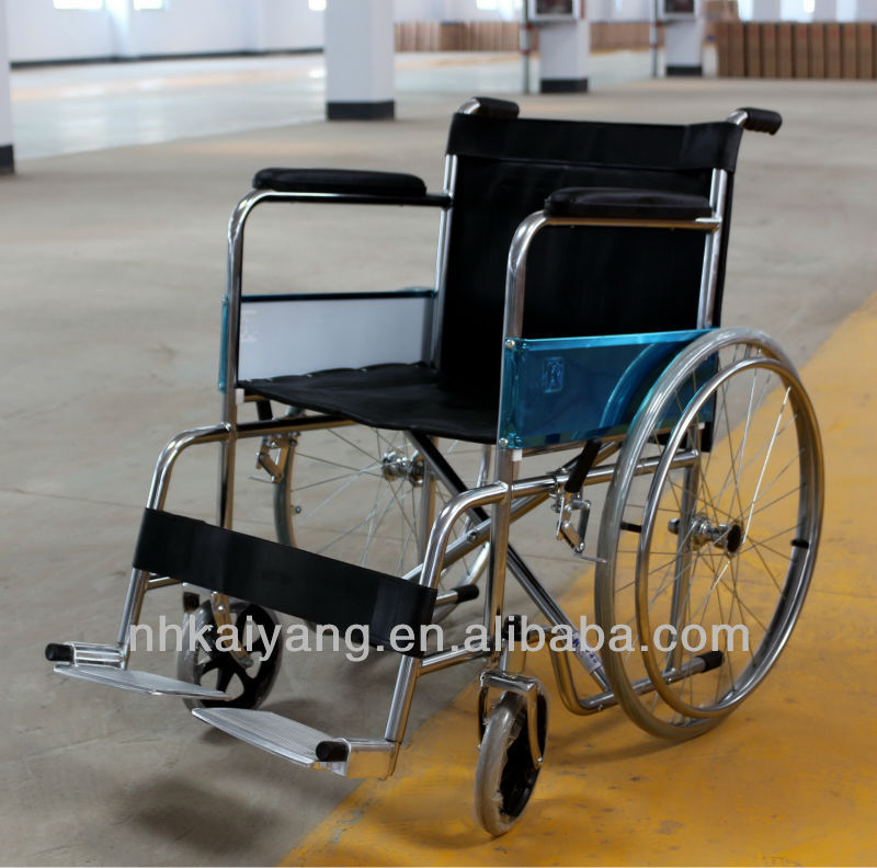 Kaiyang wheelchair wholesale KY809 Top sell wheel chair cheap price foldable wheelchair Economy steel manual standard wheelchair