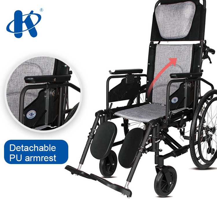 Kaiyang KY954LGCJ-A Luxury Full Function Reclining Wheelchair With High Position Elevating footrest multi-purpose wheelchair