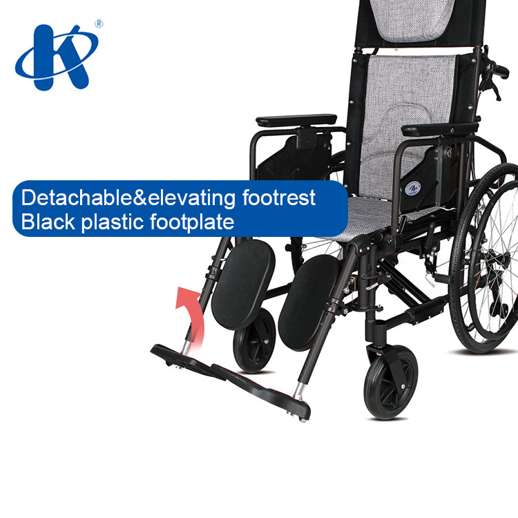 Kaiyang KY954LGCJ-A Luxury Full Function Reclining Wheelchair With High Position Elevating footrest multi-purpose wheelchair