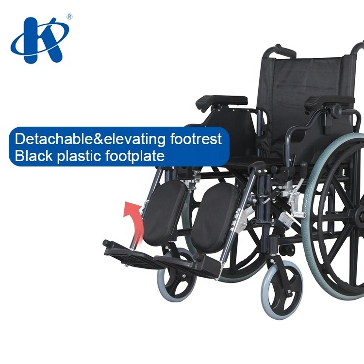 Kaiyang KY952LBQC Aluminum manual wheelchairs with elevated leg rests elevating footrest quick release axle wheelchair