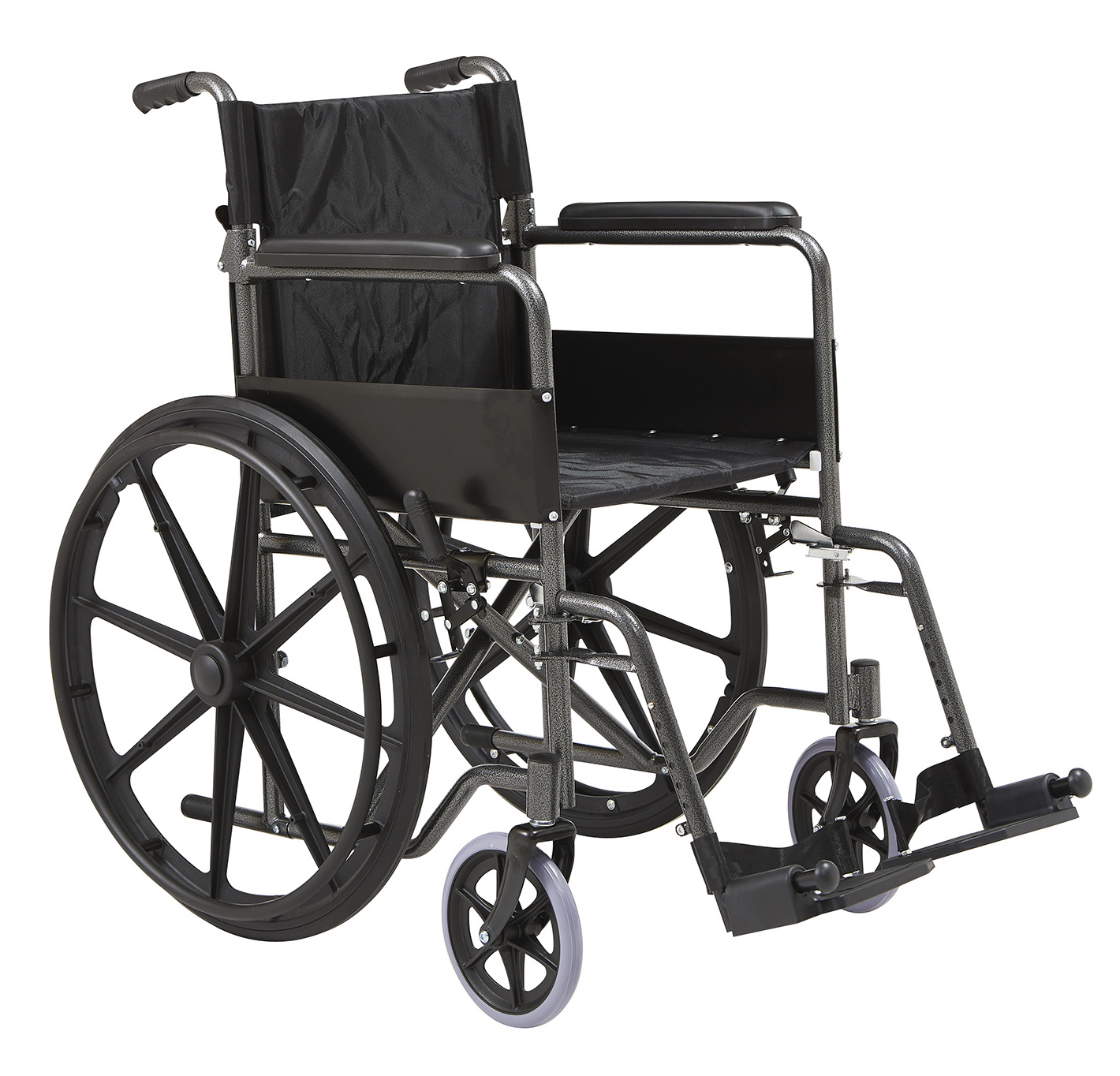 20 Years Factory High Quality Steel Wheelchair printed frame homecare chair wheel seat manual stainless steel wheelchair