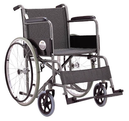 20 Years Factory High Quality Steel Wheelchair printed frame homecare chair wheel seat manual stainless steel wheelchair