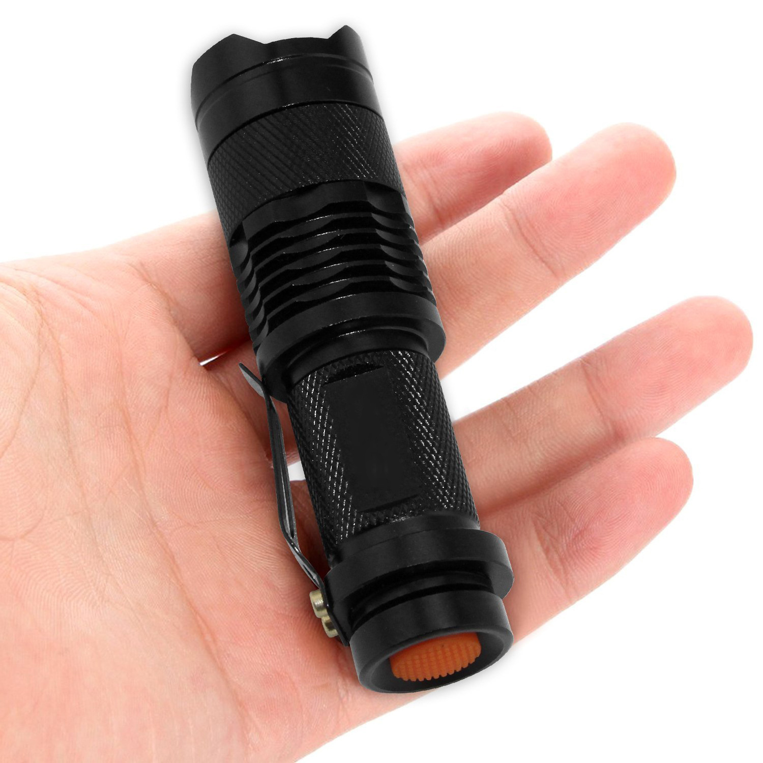 Hot sold Mini Pocket Flashlights with Belt Clip Easy to Store Super Bright Waterproof Emergency Flashlights for Camping Hiking