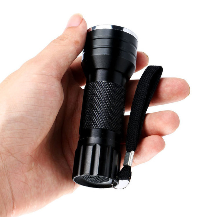 395 NM 21 LED Cylindrical Handheld Mini UV Flashlight For 3*AAA Dry Battery Detection Scorpion And Pet Stains