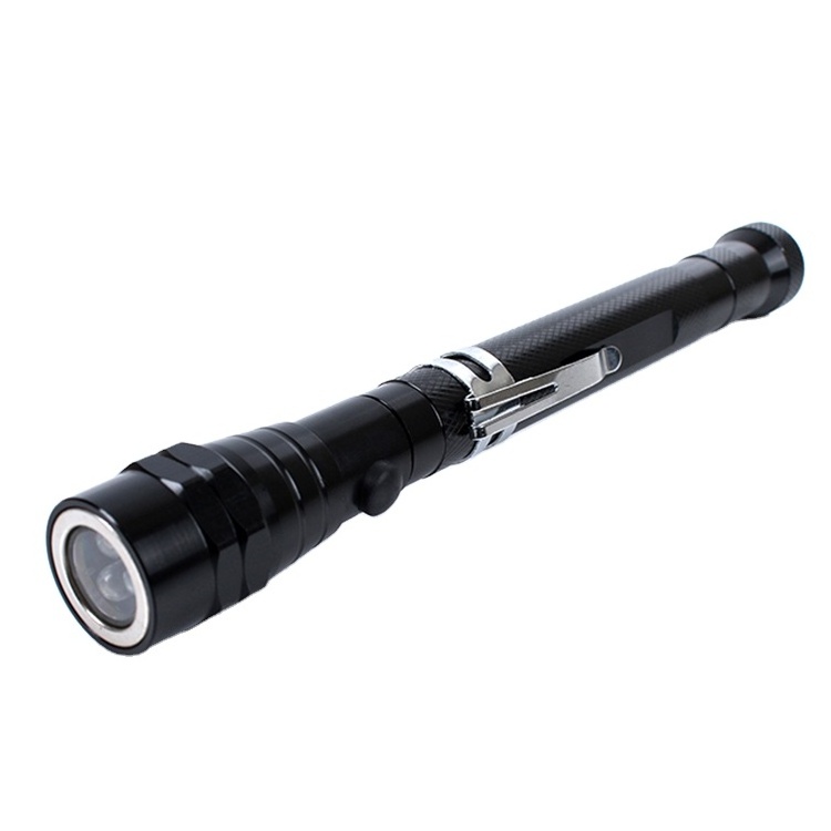 Edison Led Torch Light Telescopic Baton 3 LED Flexible Magnet Flashlight Aluminium Alloy