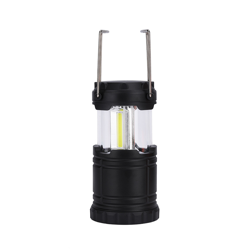 Outdoor Mini High Brightness COB Lighting  Portable Collapsible 3*AAA Dry Battery Camping Lantern