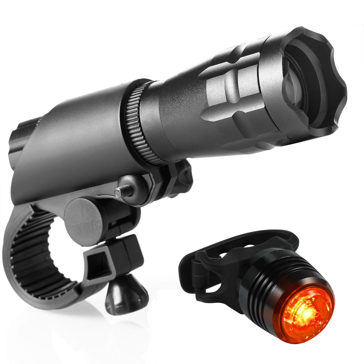 Handheld Rechargeable Ultra Super Bright Led Torch Flashlight 12V Dynamo Bicycle Aluminum Alloy Zoom LED Flashlight