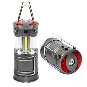 3 in 1 Water Resistant Super Bright 360 LED Magnetic Camping Lantern Battery Powered Outdoor LED Lantern SOS Red Led Light