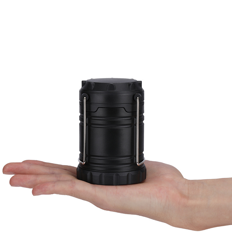 Outdoor Mini High Brightness COB Lighting  Portable Collapsible 3*AAA Dry Battery Camping Lantern