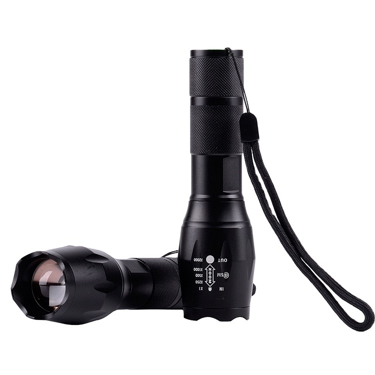 Aluminium Alloy Material High Power Rechargeable Battery 10W T6 LED Telescopic Zoomable Flashlight for Camping Emergency