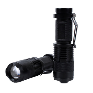 Portable Mini LED Pocket  With Belt Clip  Camping Emergency Handheld  Tactical Torch Flashlights