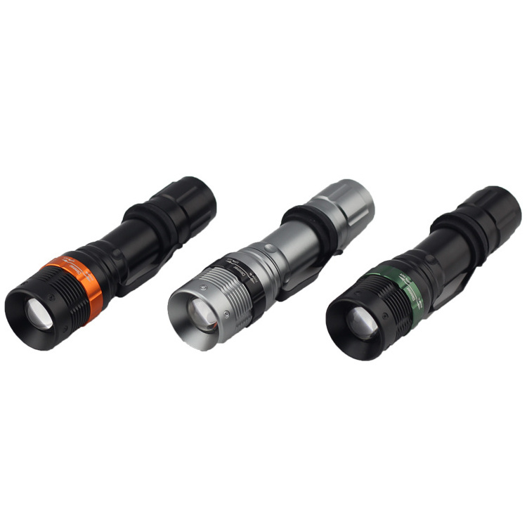 Outdoor Portable Mini LED Pocket Flashlight  With Belt Clip Handheld Tactical Torch Flashlights for Camping Emergency