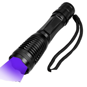 White + UV Dual LED Flashlight 18650 or AAA Battery Powered  Rechargeable LED UV Flashlight Zoomable  flashlight