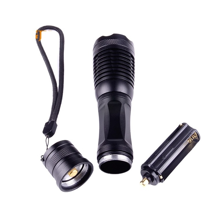 White + UV Dual LED Flashlight 18650 or AAA Battery Powered  Rechargeable LED UV Flashlight Zoomable  flashlight