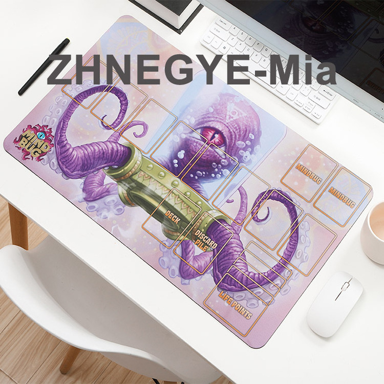 Custom mind bug card game mat mouse pad OEM MTG Playmat for Card Games Card Playing rubber Mat