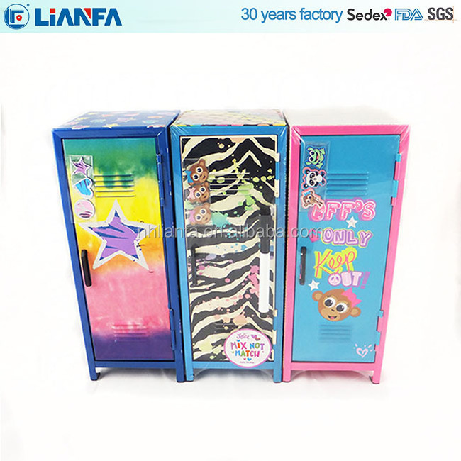 Creative Metal Toy Small Mini Locker for Cosmetic cabinet