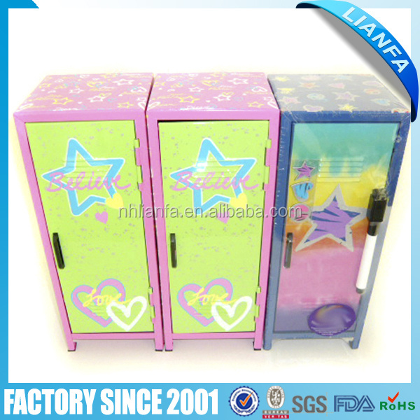 Creative Metal Toy Small Mini Locker for Cosmetic cabinet