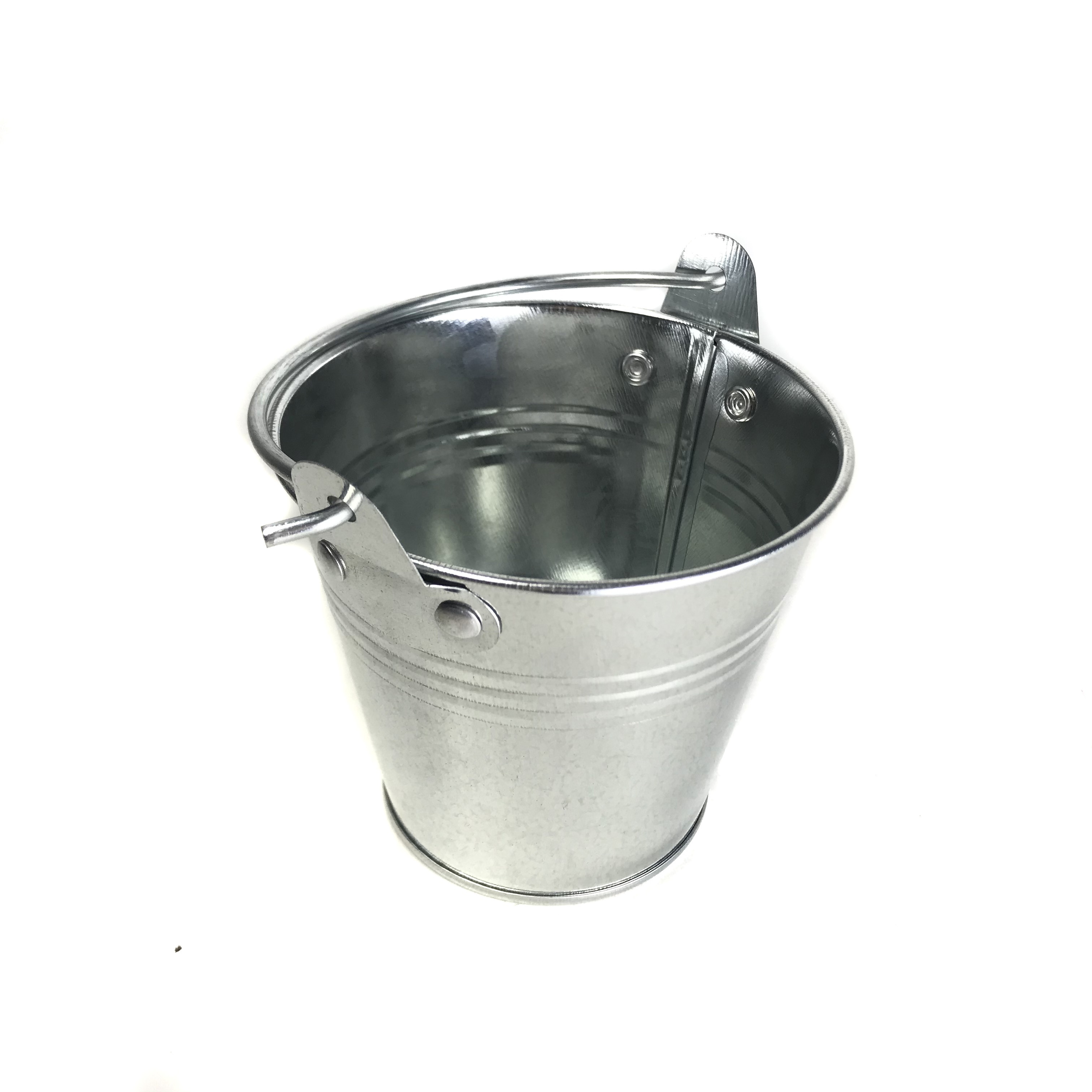 High Quality Mini Metal Bucket Decorative Galvanized Bucket with Handle Metal Flower Pot Food Bucket