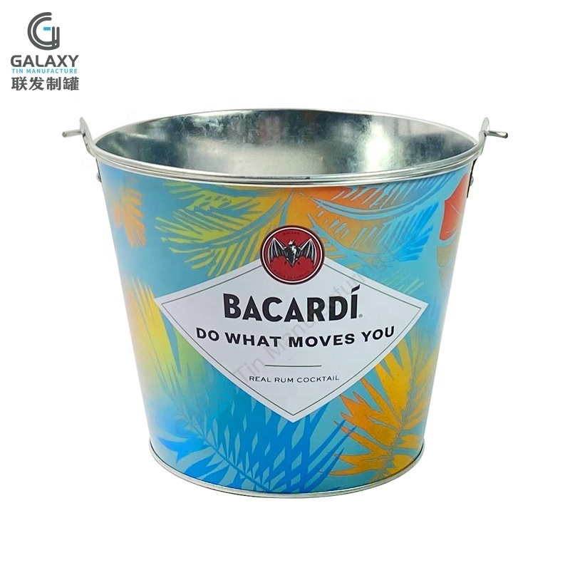 Factory Direct Bacardi Custom Logo 5QT Night Club Ice Bucket 5L Night Club Ice Bucket