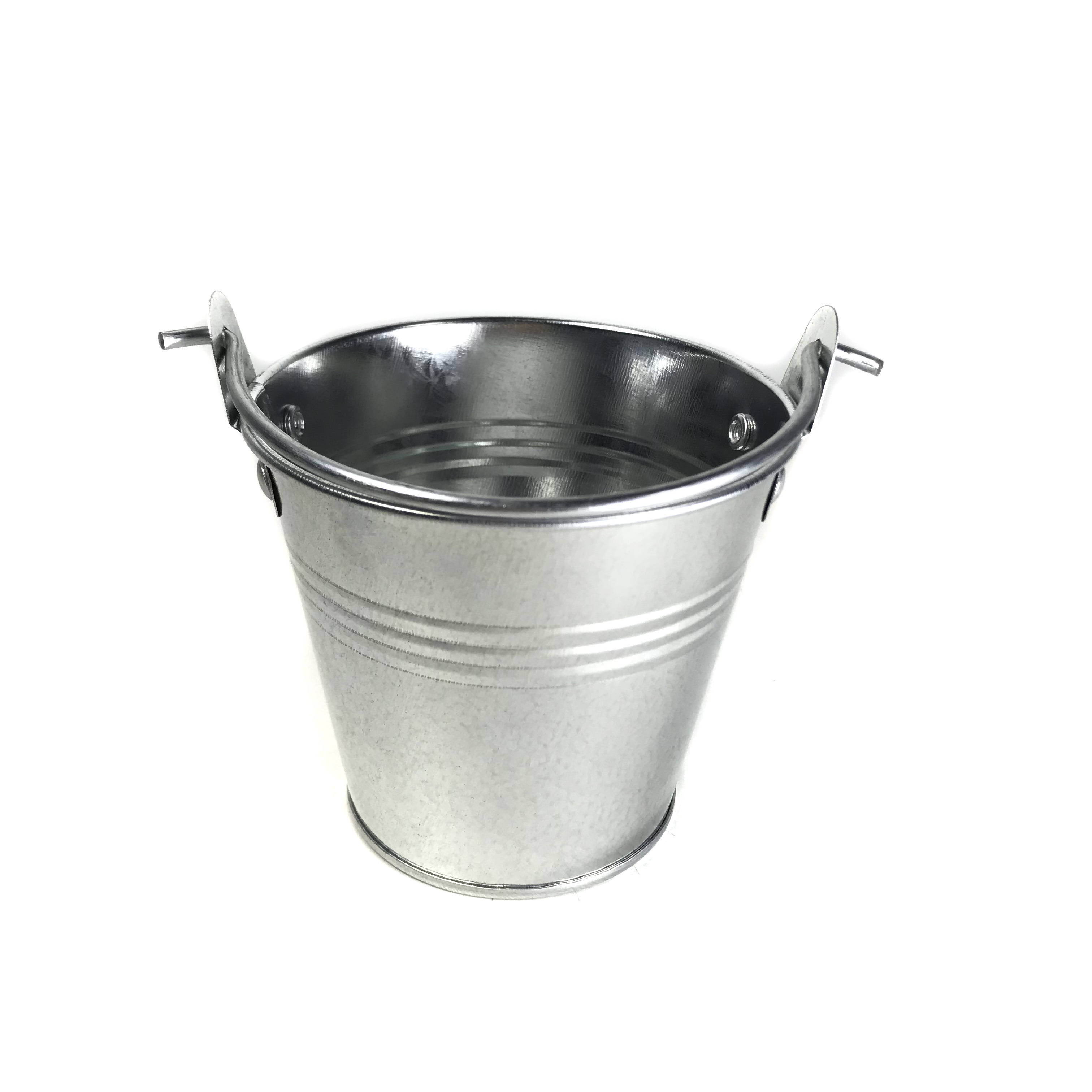 High Quality Mini Metal Bucket Decorative Galvanized Bucket with Handle Metal Flower Pot Food Bucket