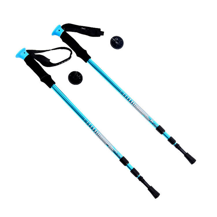 Hot Selling Aluminum Alloy Telescopic Hiking Stick With Twist Lock Rod