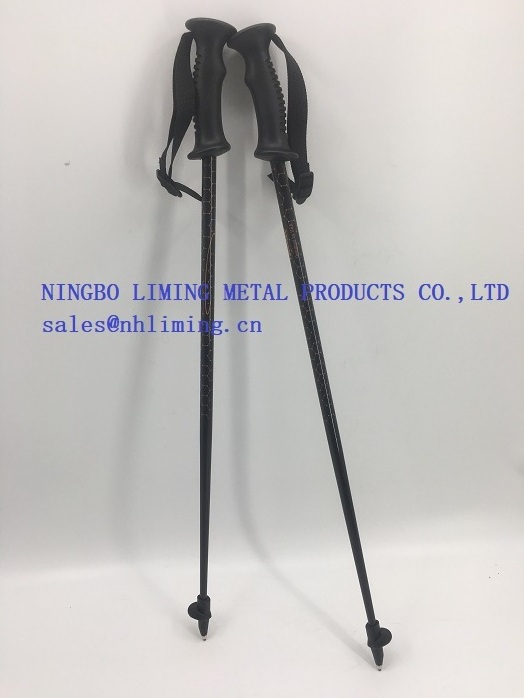 Custom Factory Supplied Carbon Fiber Adult Mini Heated Ski Poles For Skiing