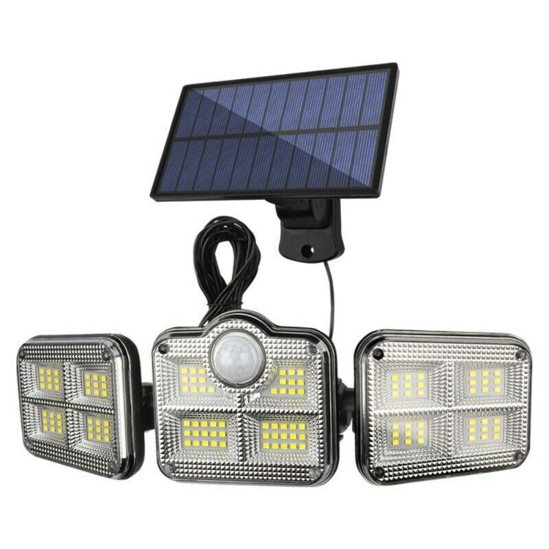 122 LED Solar Powered Light Waterproof Outdoor PIR Motion Sensor Garden Security Lights