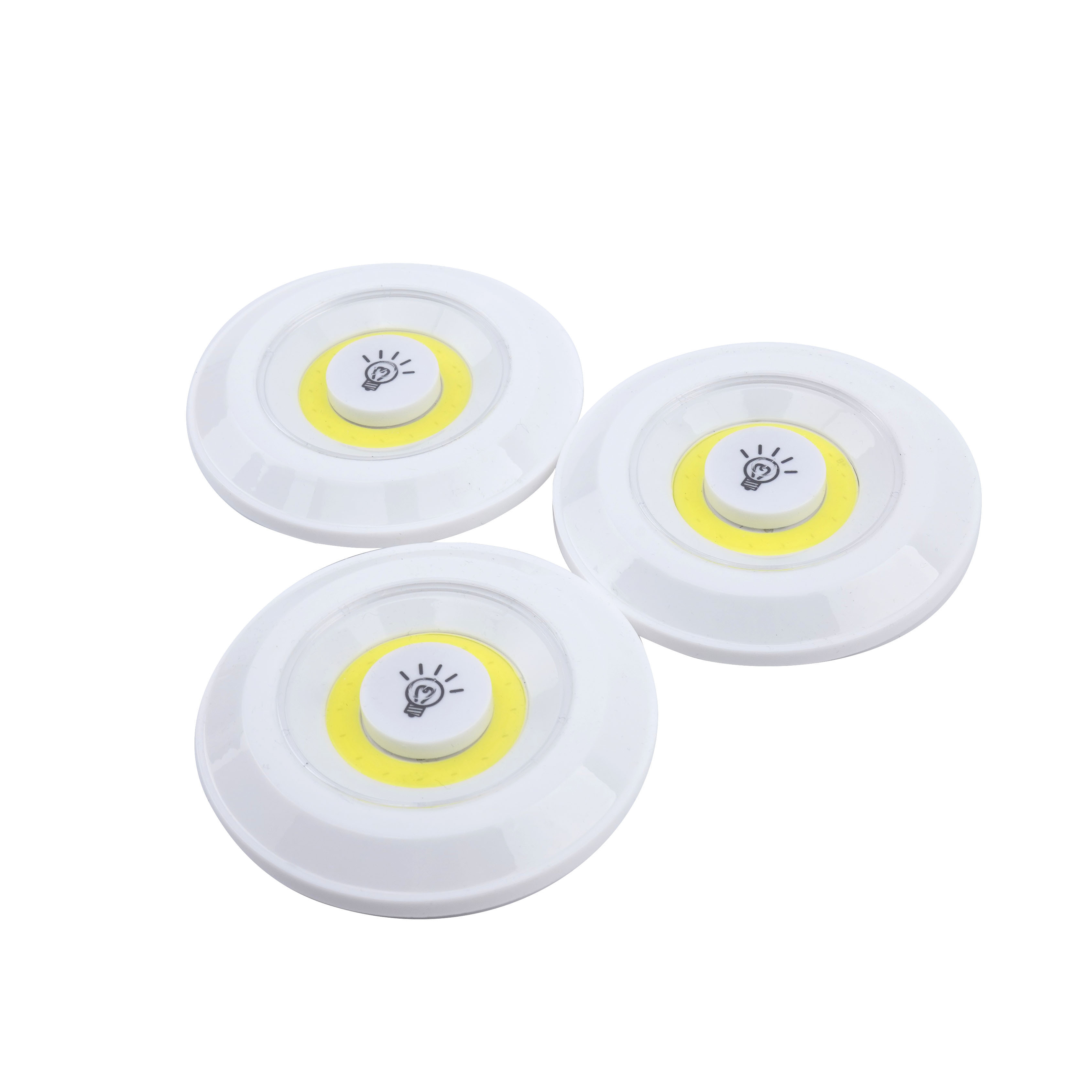 New Professional Round Shape 1w Wireless Remote Control Led Cob Cabinet Kitchen Light