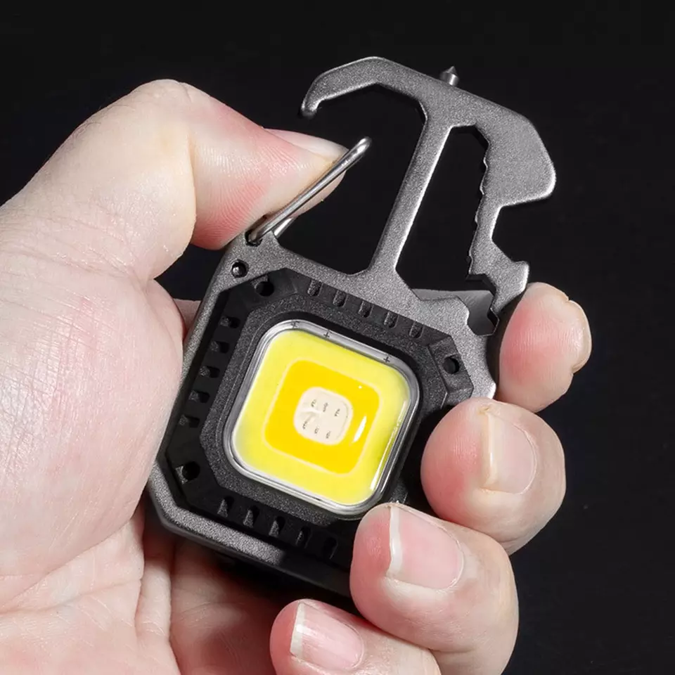 2023 New Mini Work Light Multifunctional COB keychain Light Strong bright flashLight