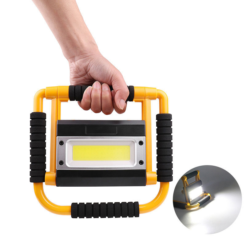 20W Portable COB Floodlight LED Work Light 4 Modes USB Rechargeable Searchlight   Camping Light