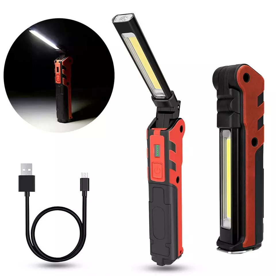 Wholesale COB LED Magnetic Work Light Rechargeable Portable Task Inspection Trouble Lights with USB