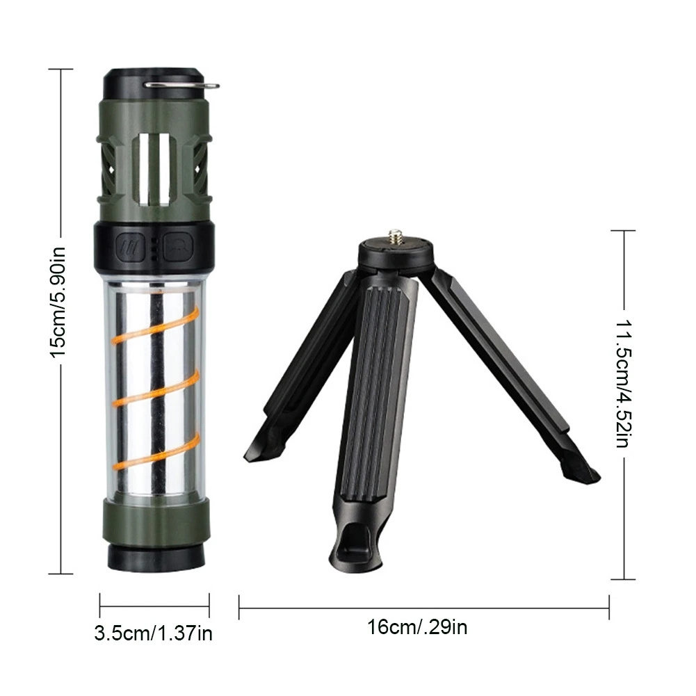 Outdoor LED Camping Mosquito Lamp, USB Charging High Power Mosquito Repellent Lamp, Portable Camping Lantern with Magnet