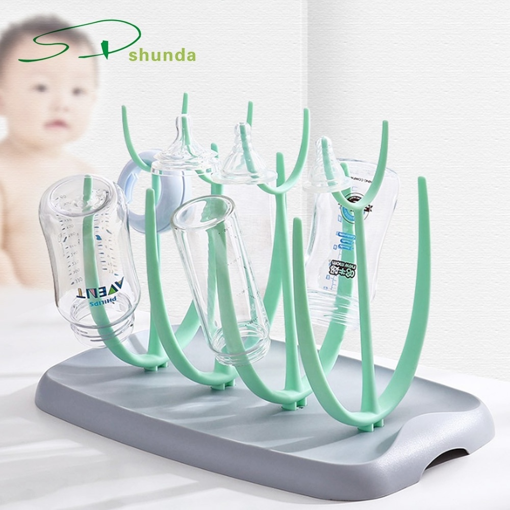 Baby Products Feeding Accessories Custom Easy Cleaning Portable Travel Baby Bottle Drying Rack