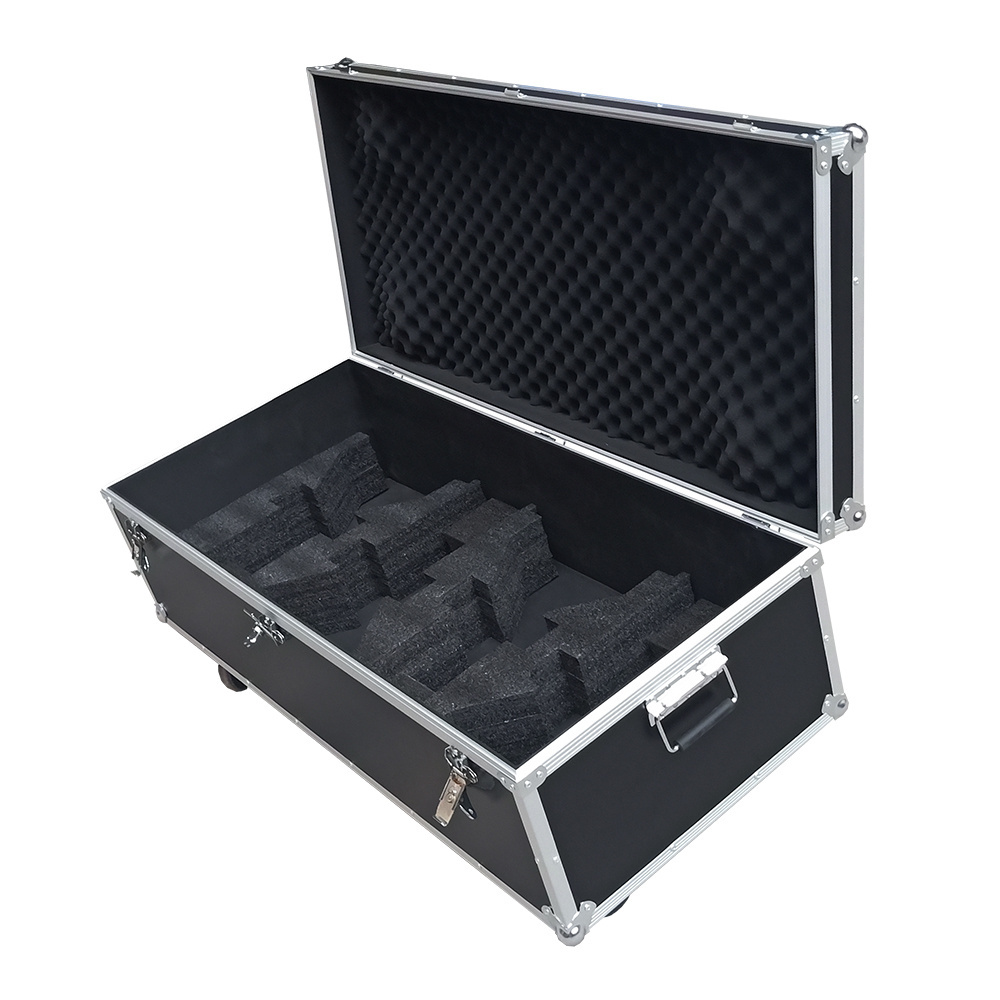 Custom aluminum china ata road case FlightCase Dj Flight aluminum travel case  with foam