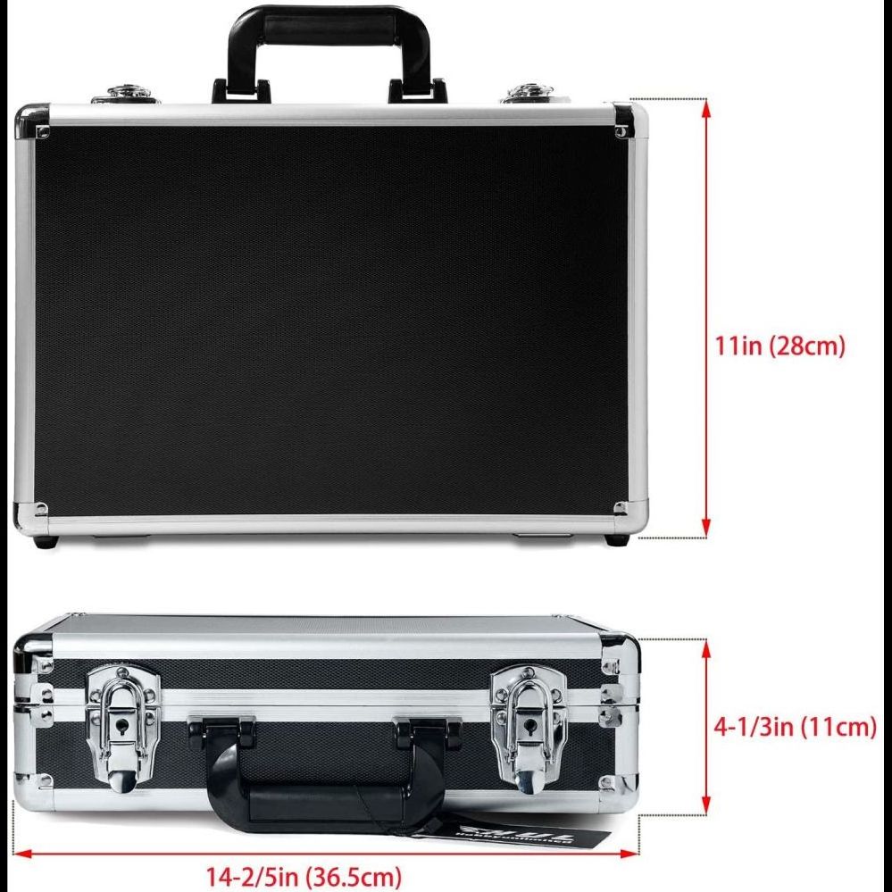 custom Aluminum Case with Customizable Pluck DIY Foam padding Interior for Test Instruments Cameras Tools Parts and Accessories