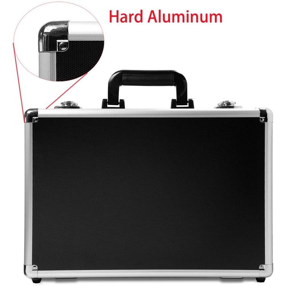 custom Aluminum Case with Customizable Pluck DIY Foam padding Interior for Test Instruments Cameras Tools Parts and Accessories