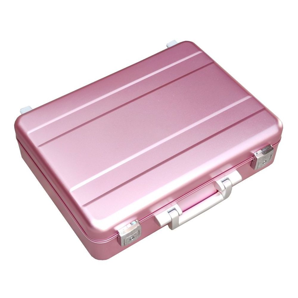 custom size custom foam pink All aluminum alloy carrying hard Aluminum Case Foam Briefcase Tool Box with foam padding