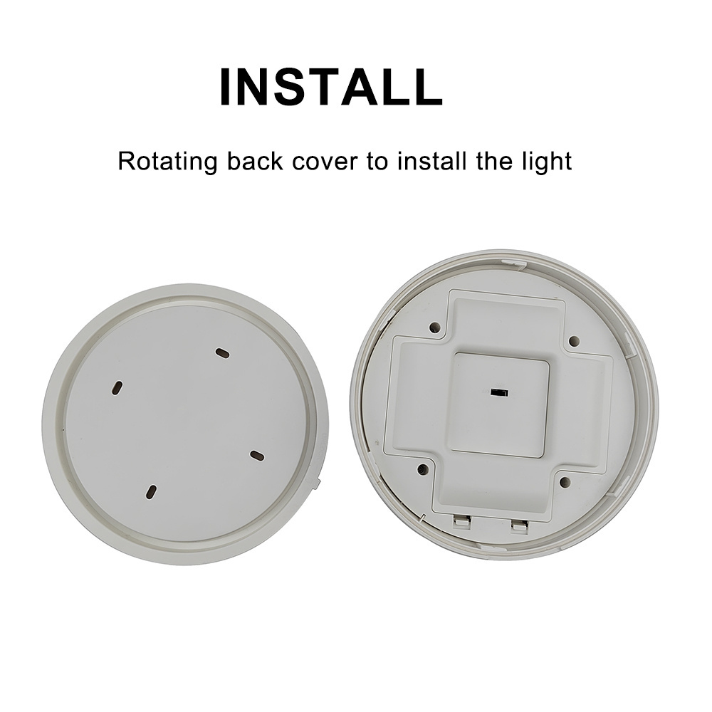 White Circle Indoor Closet Motion Sensor Ceiling Bulkhead Wall Led Light