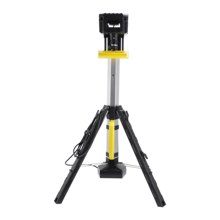 3000LM Rechargeable Work Light with Stand Tripod Work Light with Triple Tripod LED Lamps 10 DC White 80 Professional Lighting